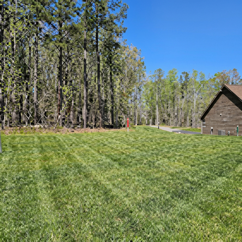 Striped lawn mowed by Clarke's Cuts